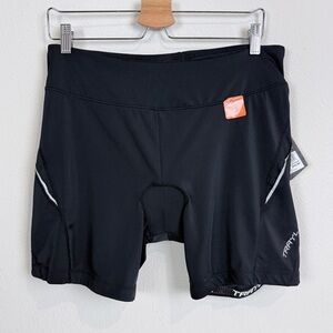 Trayl SPF 50 Black Padded Cycling Shorts L NWT